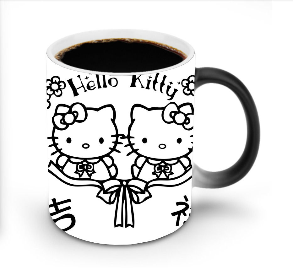 （画像用） Hello Kitty ハローキティ 温度変色マグカップ