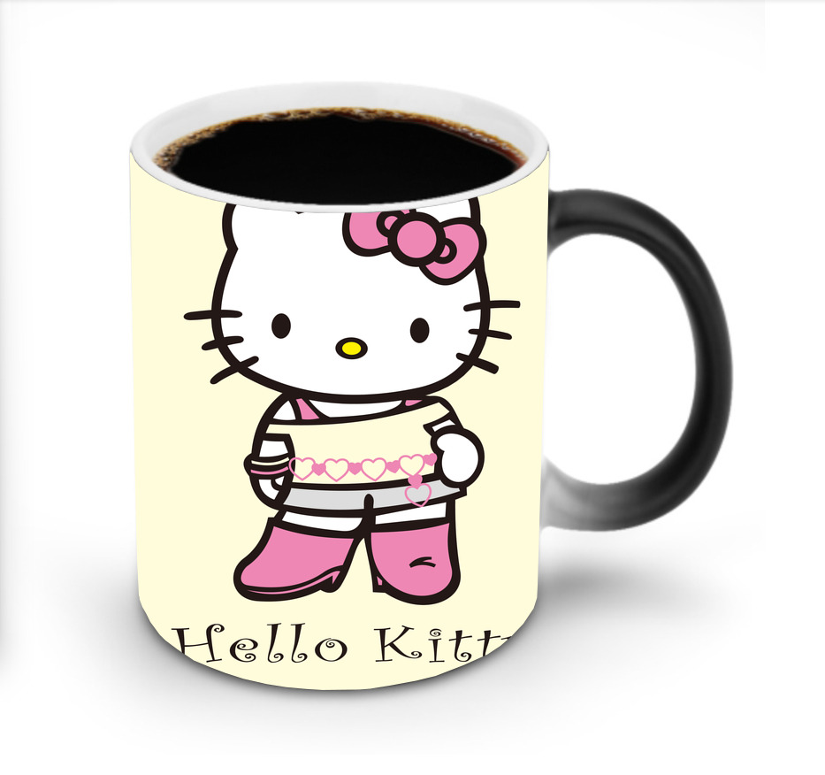 （画像用） Hello Kitty ハローキティ 温度変色マグカップ