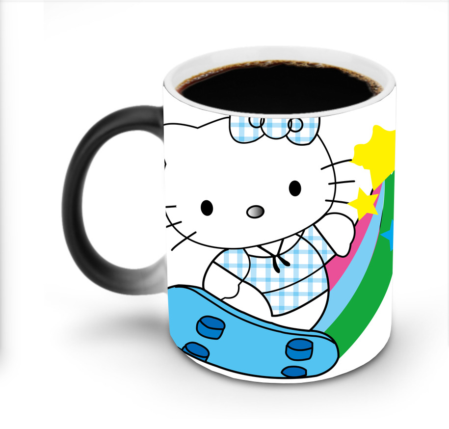 （画像用） Hello Kitty ハローキティ 温度変色マグカップ