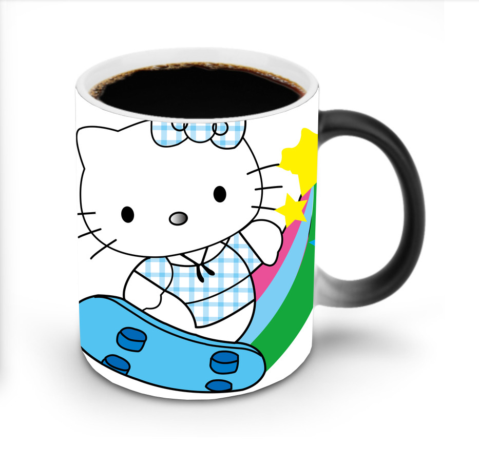 （画像用） Hello Kitty ハローキティ 温度変色マグカップ