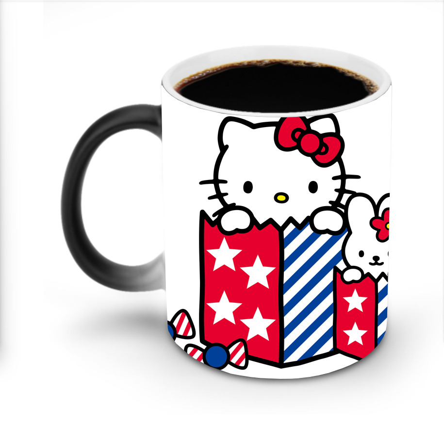 （画像用） Hello Kitty ハローキティ 温度変色マグカップ