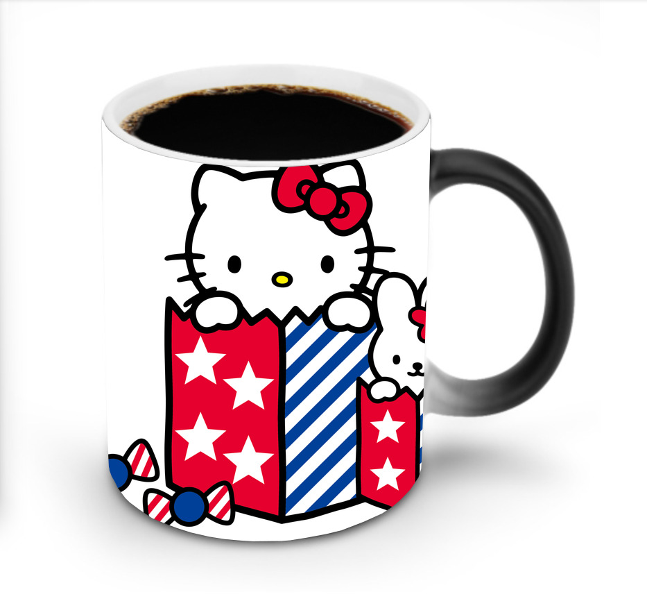 （画像用） Hello Kitty ハローキティ 温度変色マグカップ