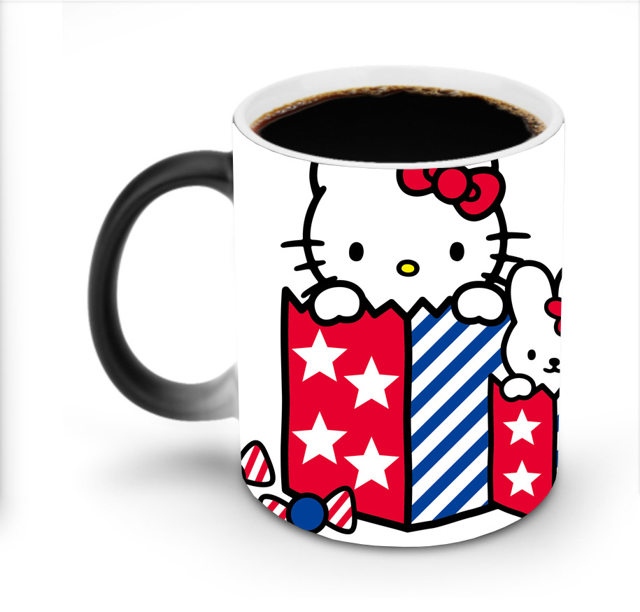 （画像用） Hello Kitty ハローキティ 温度変色マグカップ