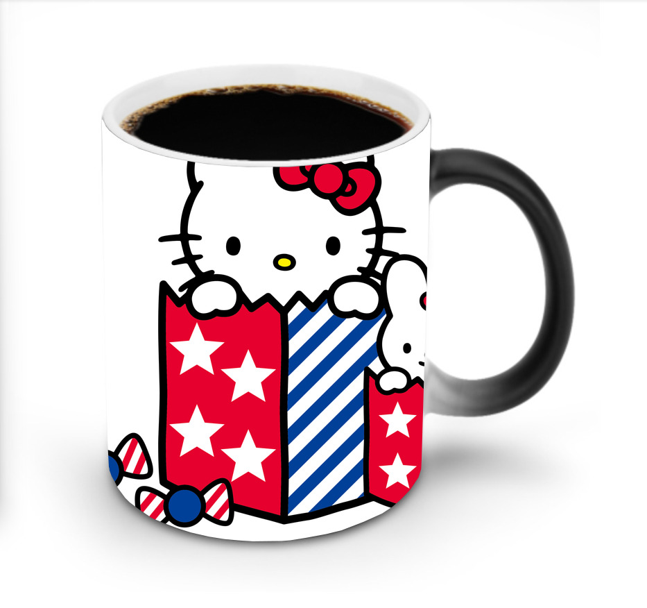 （画像用） Hello Kitty ハローキティ 温度変色マグカップ