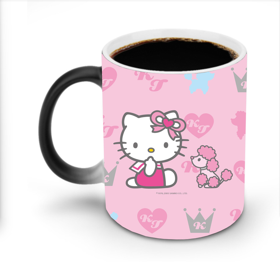 （画像用） Hello Kitty ハローキティ 温度変色マグカップ