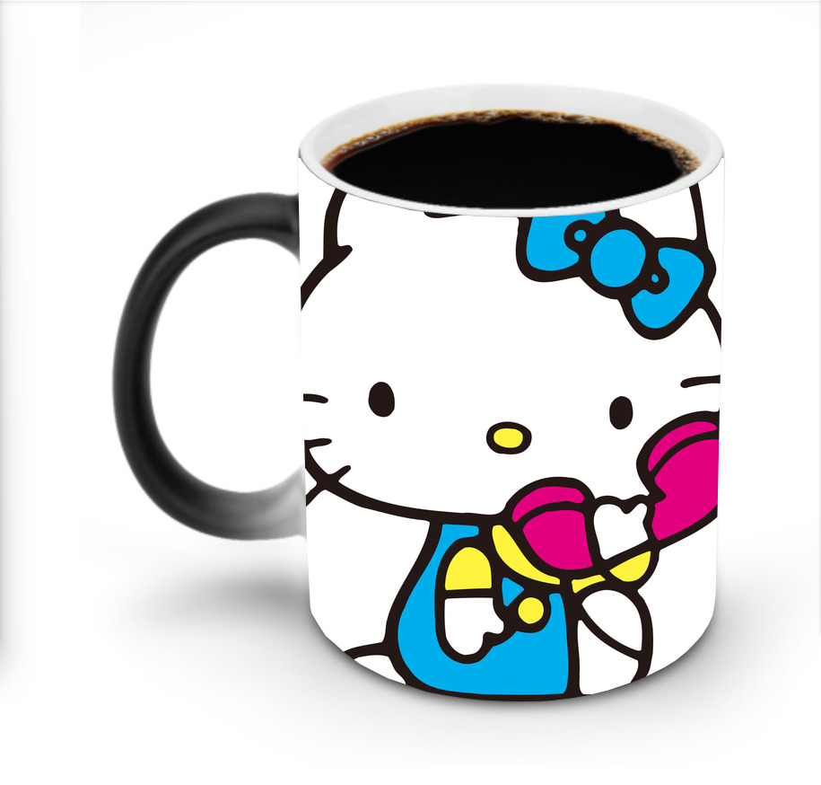 （画像用） Hello Kitty ハローキティ 温度変色マグカップ