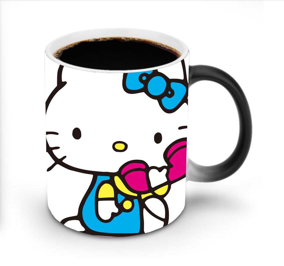 （画像用） Hello Kitty ハローキティ 温度変色マグカップ