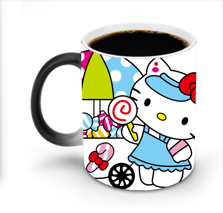 （画像用） Hello Kitty ハローキティ 温度変色マグカップ