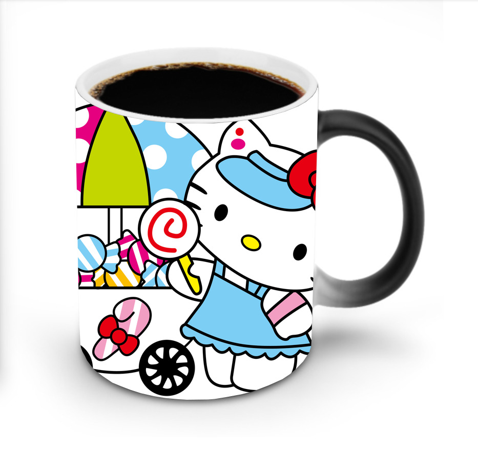 （画像用） Hello Kitty ハローキティ 温度変色マグカップ