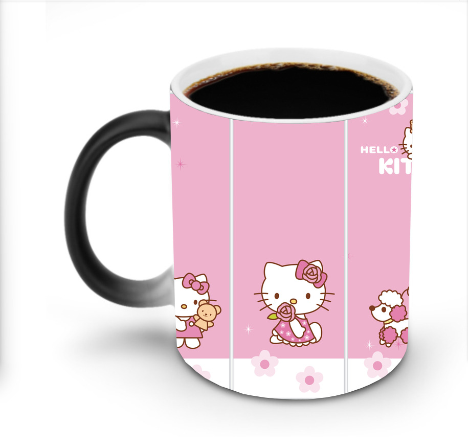 （画像用） Hello Kitty ハローキティ 温度変色マグカップ