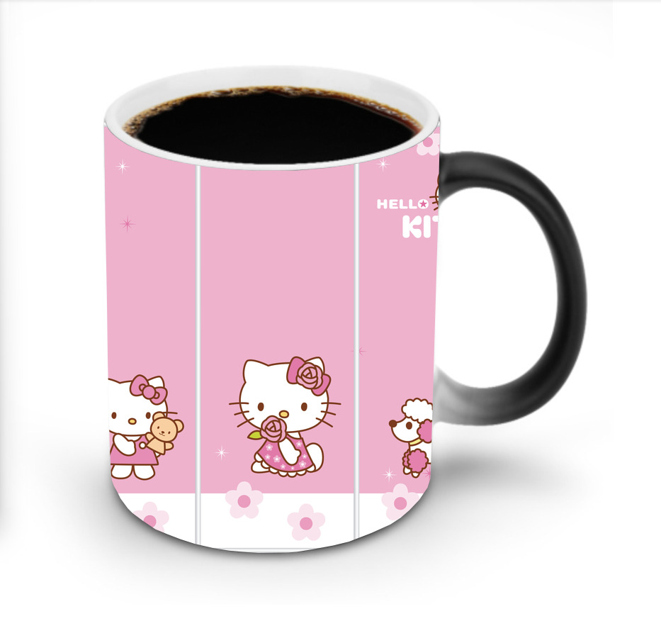 （画像用） Hello Kitty ハローキティ 温度変色マグカップ
