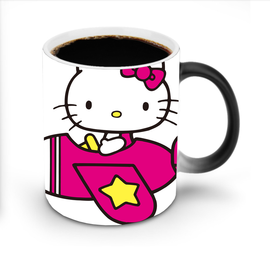 （画像用） Hello Kitty ハローキティ 温度変色マグカップ