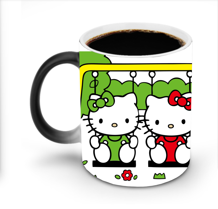 （画像用） Hello Kitty ハローキティ 温度変色マグカップ