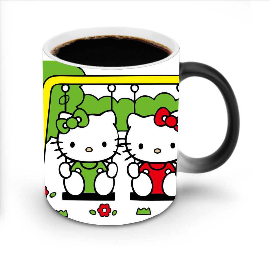 （画像用） Hello Kitty ハローキティ 温度変色マグカップ