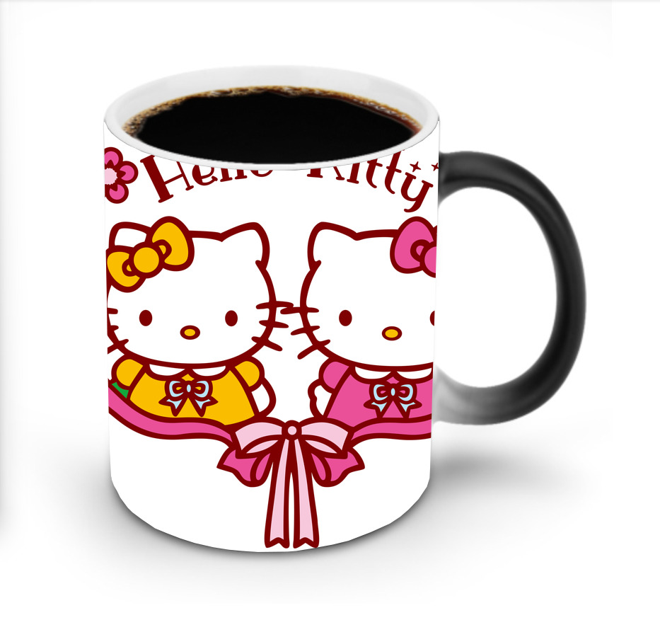（画像用） Hello Kitty ハローキティ 温度変色マグカップ