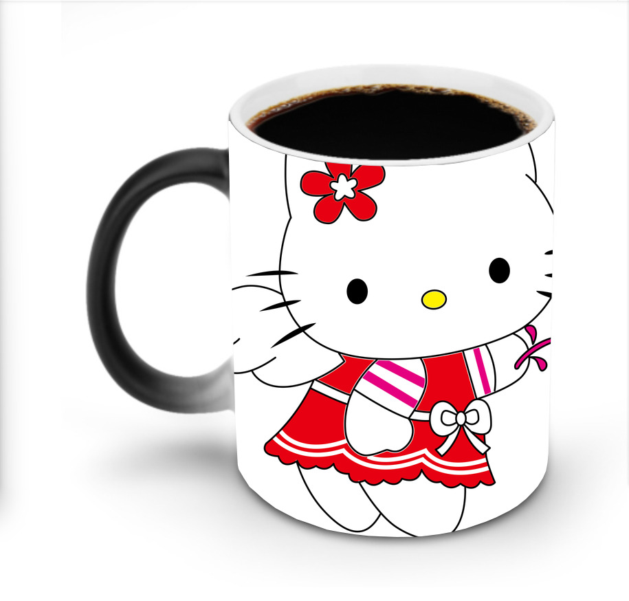 （画像用） Hello Kitty ハローキティ 温度変色マグカップ