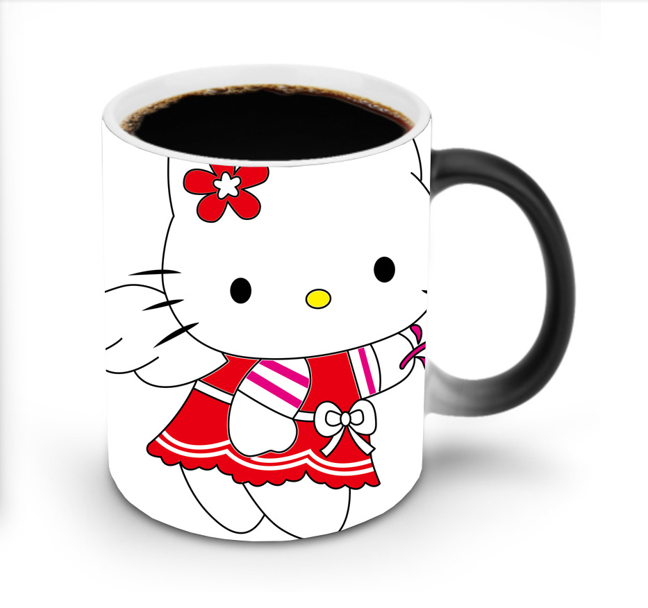（画像用） Hello Kitty ハローキティ 温度変色マグカップ