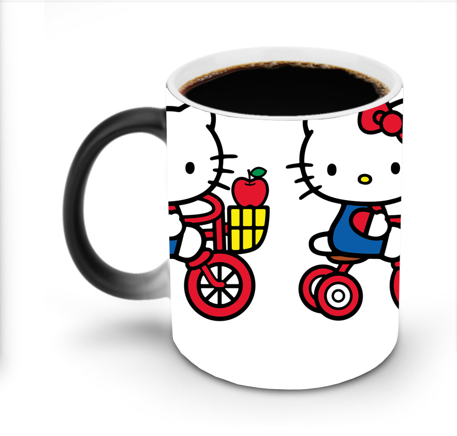 （画像用） Hello Kitty ハローキティ 温度変色マグカップ