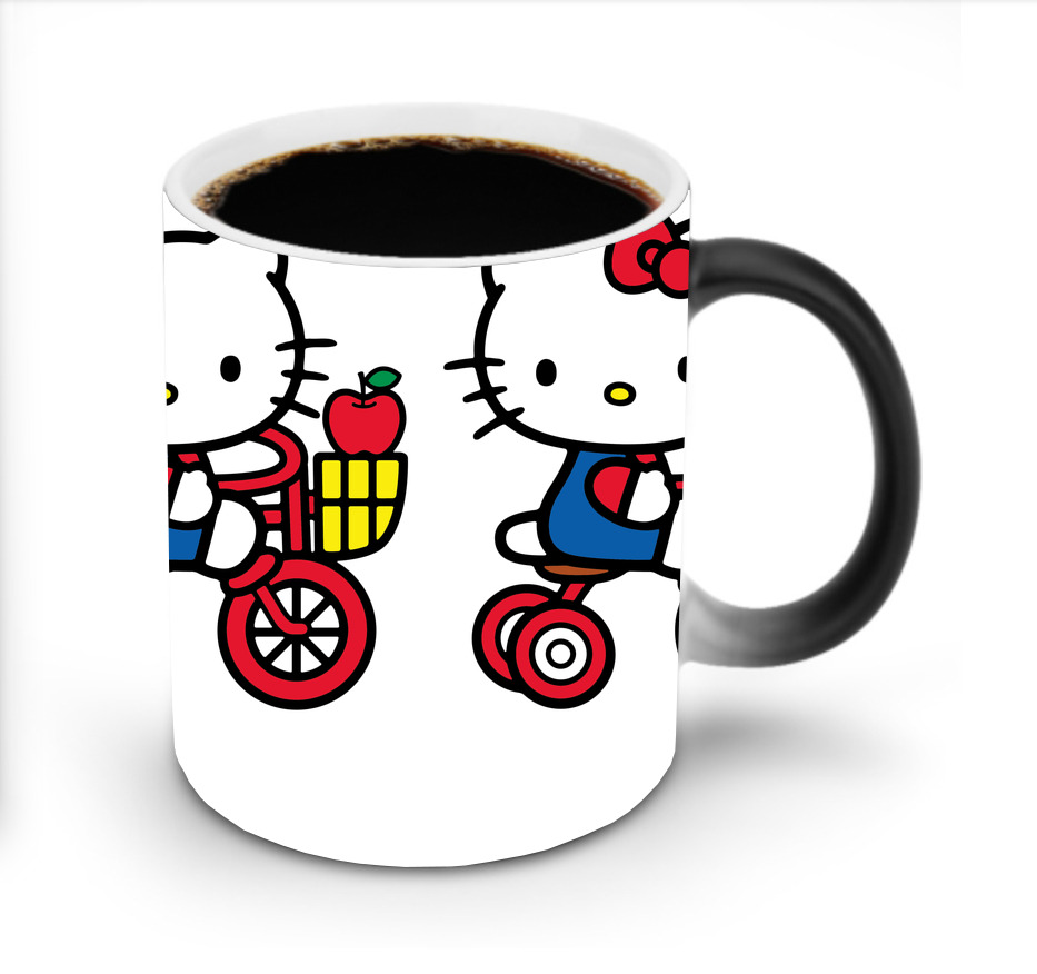 （画像用） Hello Kitty ハローキティ 温度変色マグカップ
