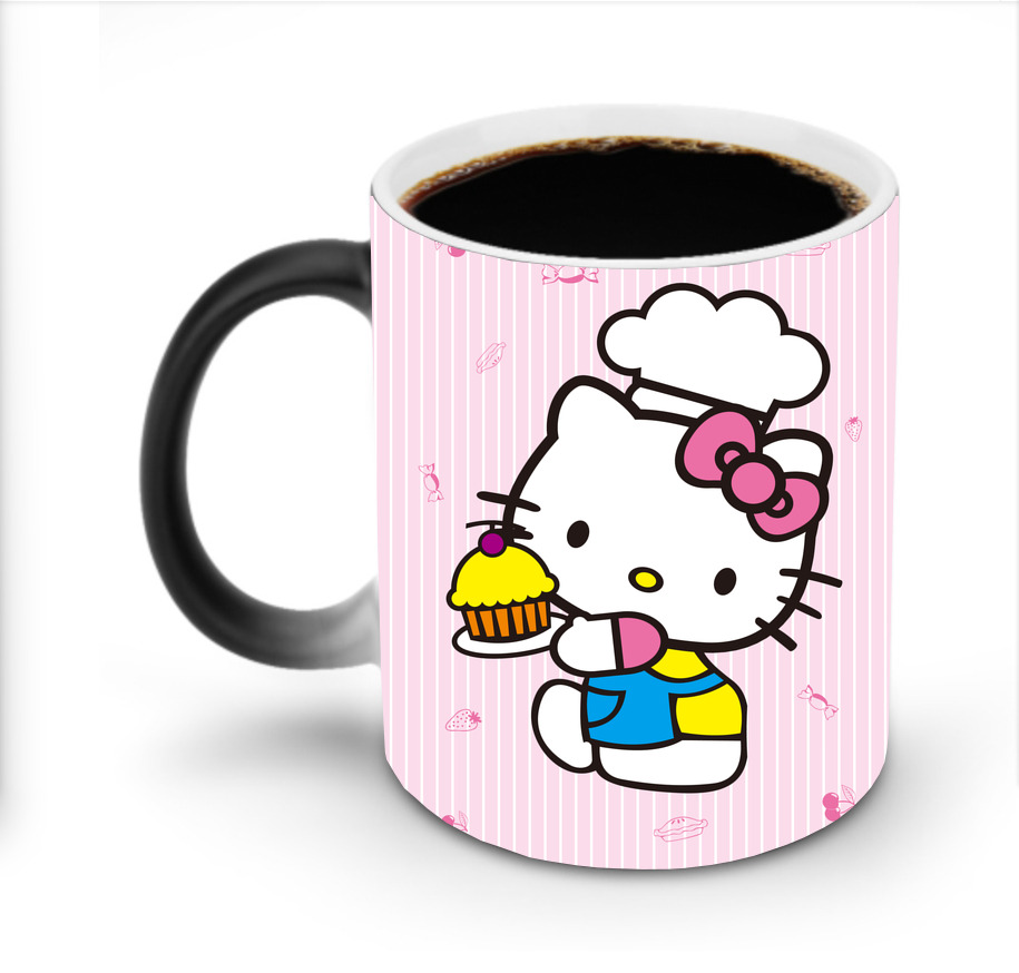 （画像用） Hello Kitty ハローキティ 温度変色マグカップ
