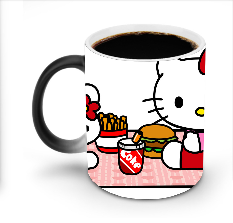 （画像用） Hello Kitty ハローキティ 温度変色マグカップ