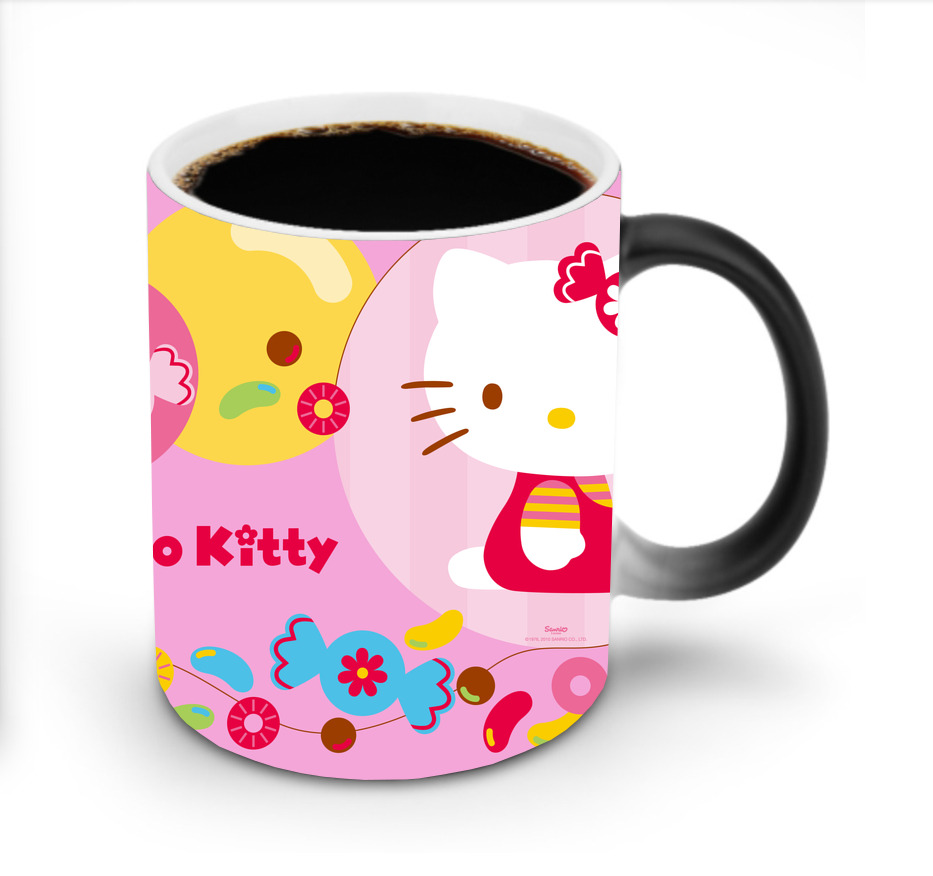 （画像用） Hello Kitty ハローキティ 温度変色マグカップ