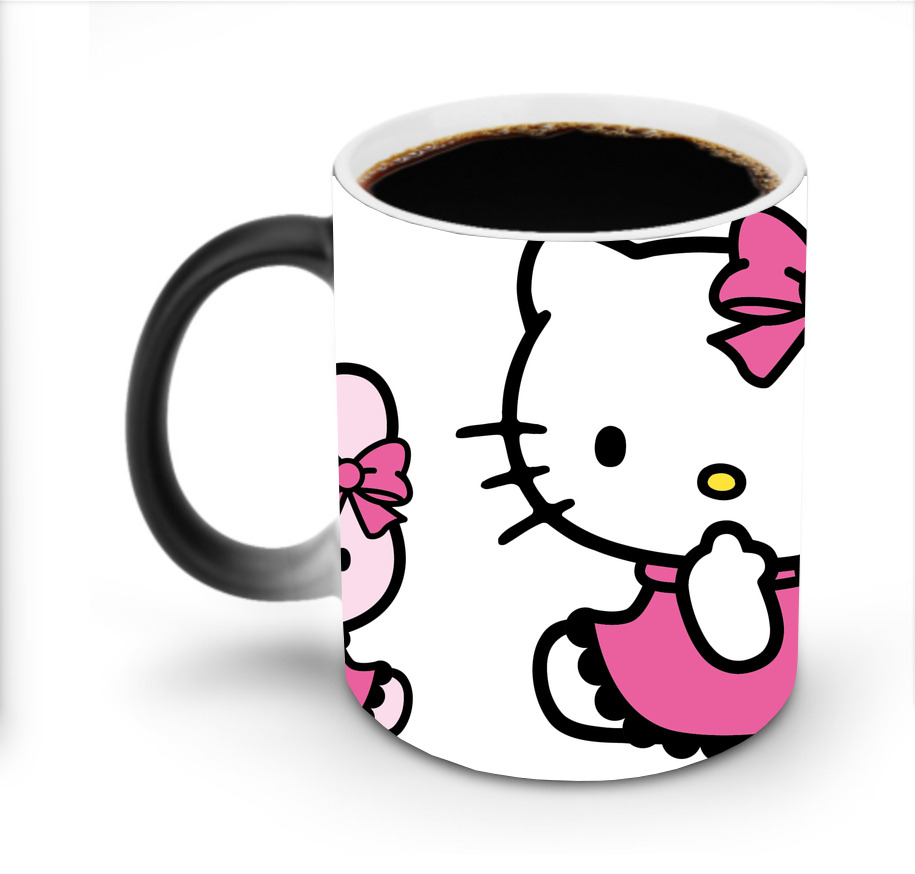 （画像用） Hello Kitty ハローキティ 温度変色マグカップ