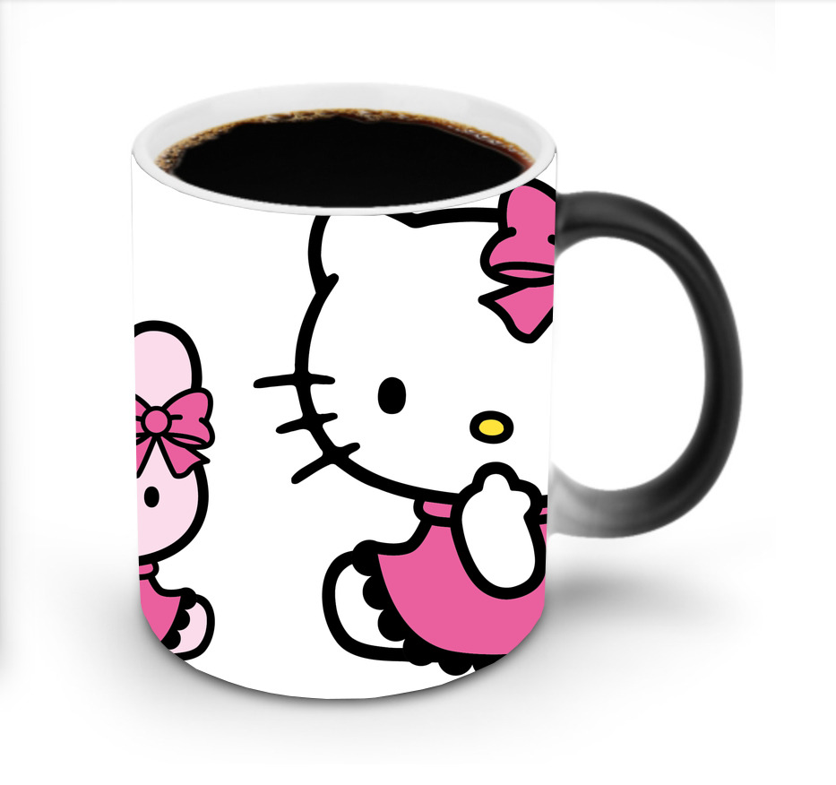 （画像用） Hello Kitty ハローキティ 温度変色マグカップ