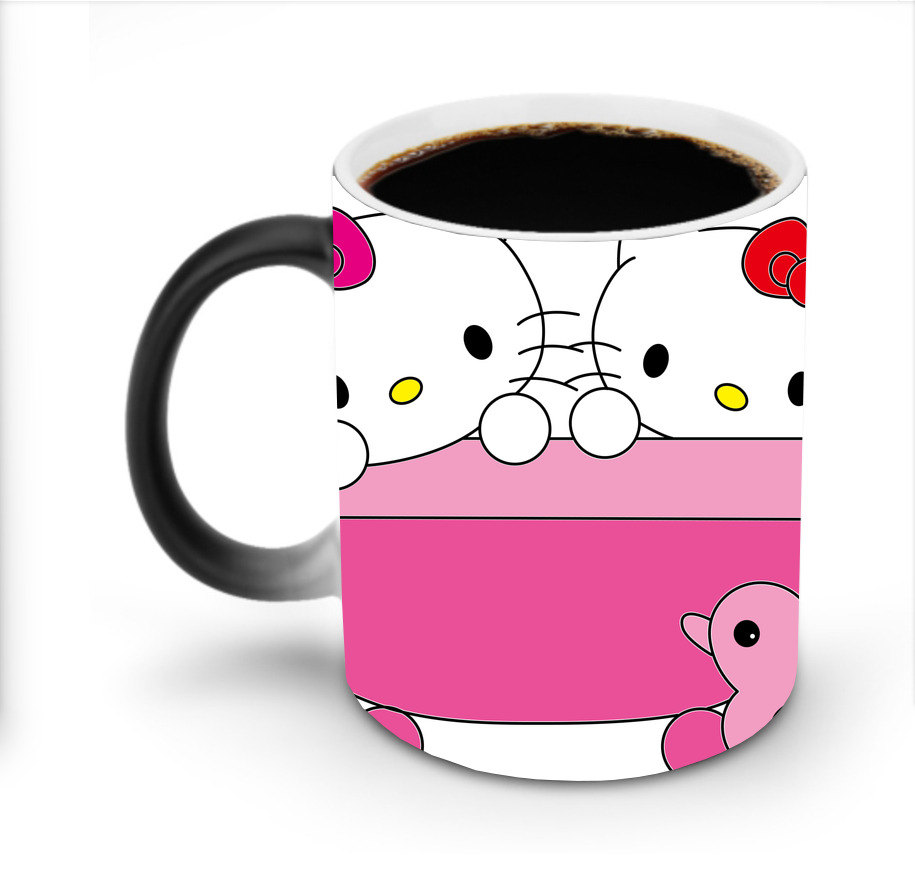 （画像用） Hello Kitty ハローキティ 温度変色マグカップ