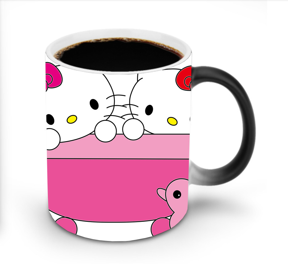 （画像用） Hello Kitty ハローキティ 温度変色マグカップ