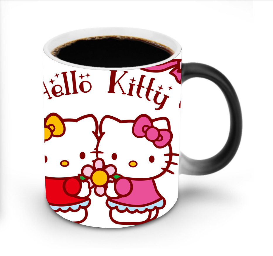 （画像用） Hello Kitty ハローキティ 温度変色マグカップ