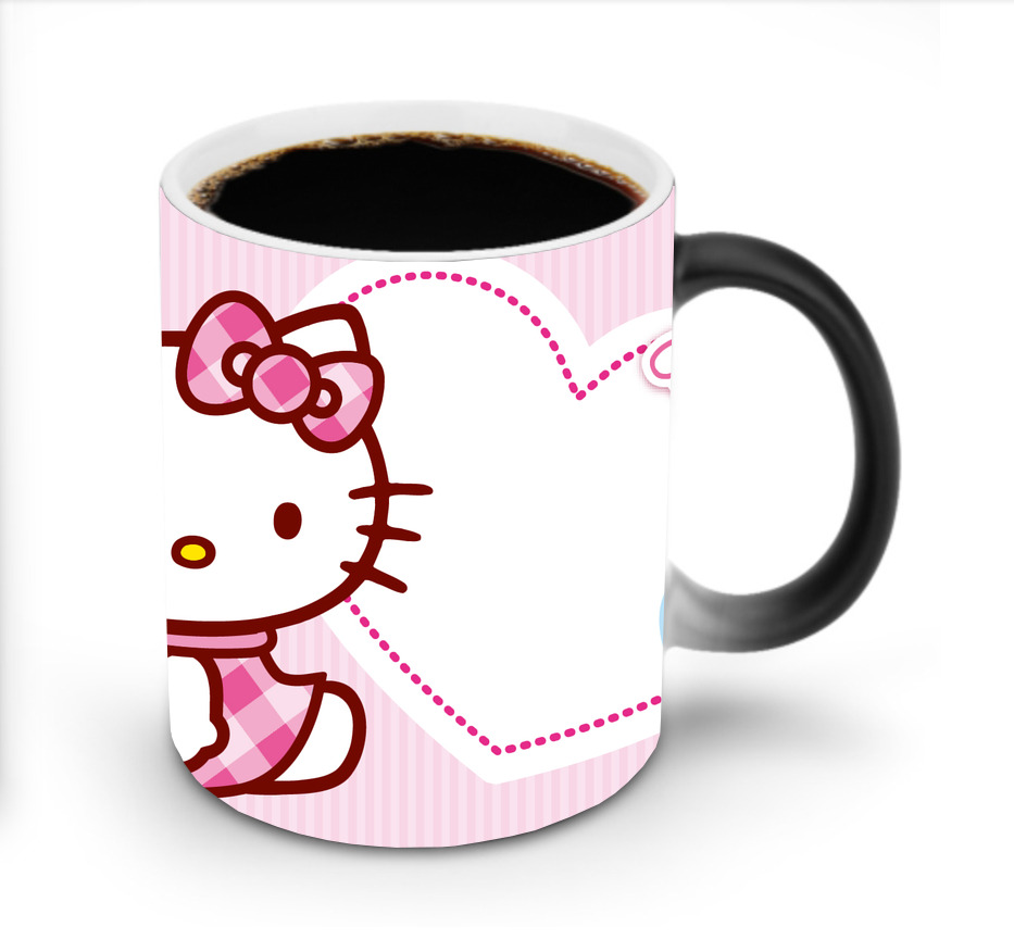 （画像用） Hello Kitty ハローキティ 温度変色マグカップ