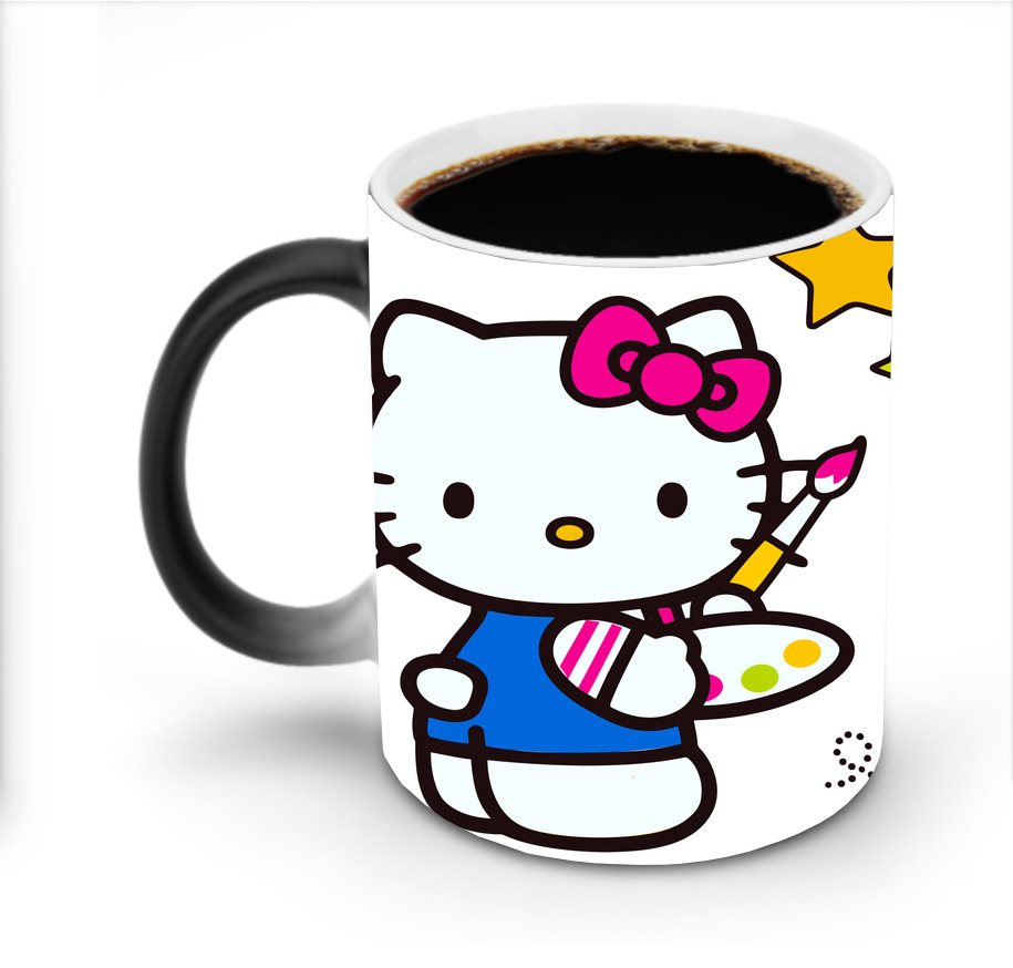 （画像用） Hello Kitty ハローキティ 温度変色マグカップ