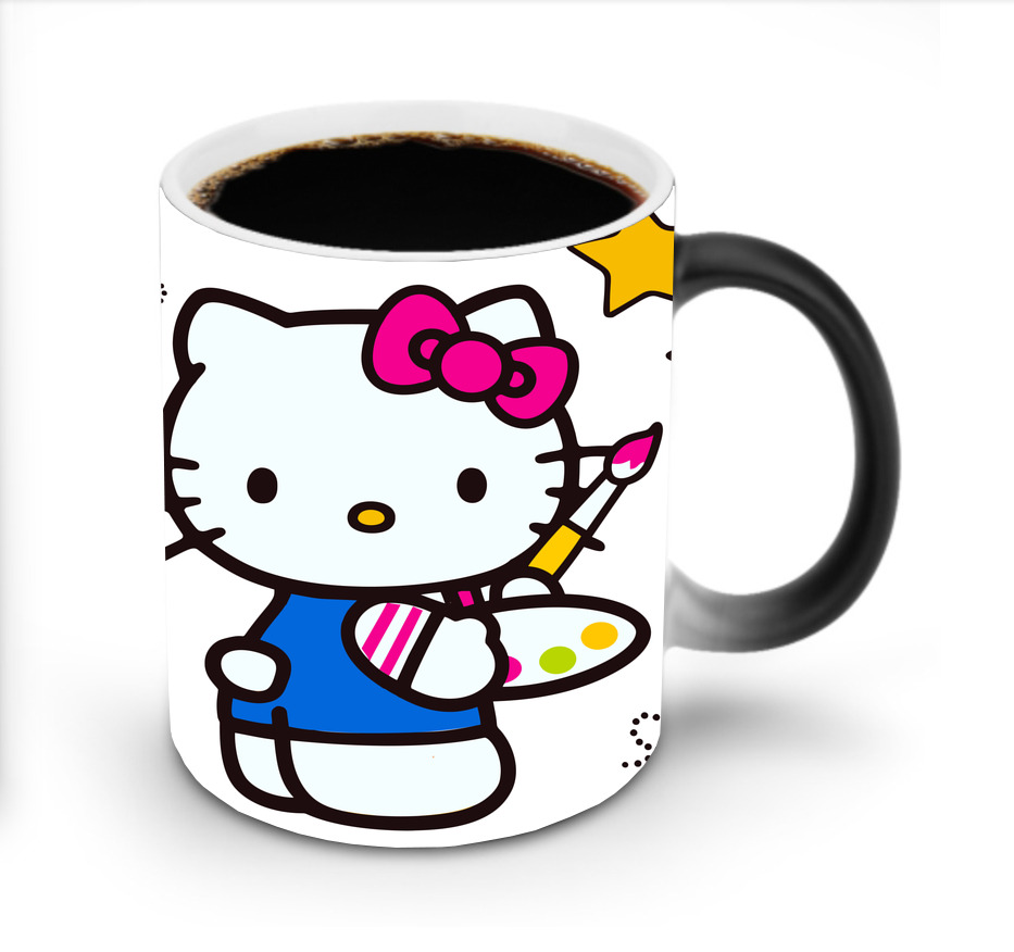 （画像用） Hello Kitty ハローキティ 温度変色マグカップ