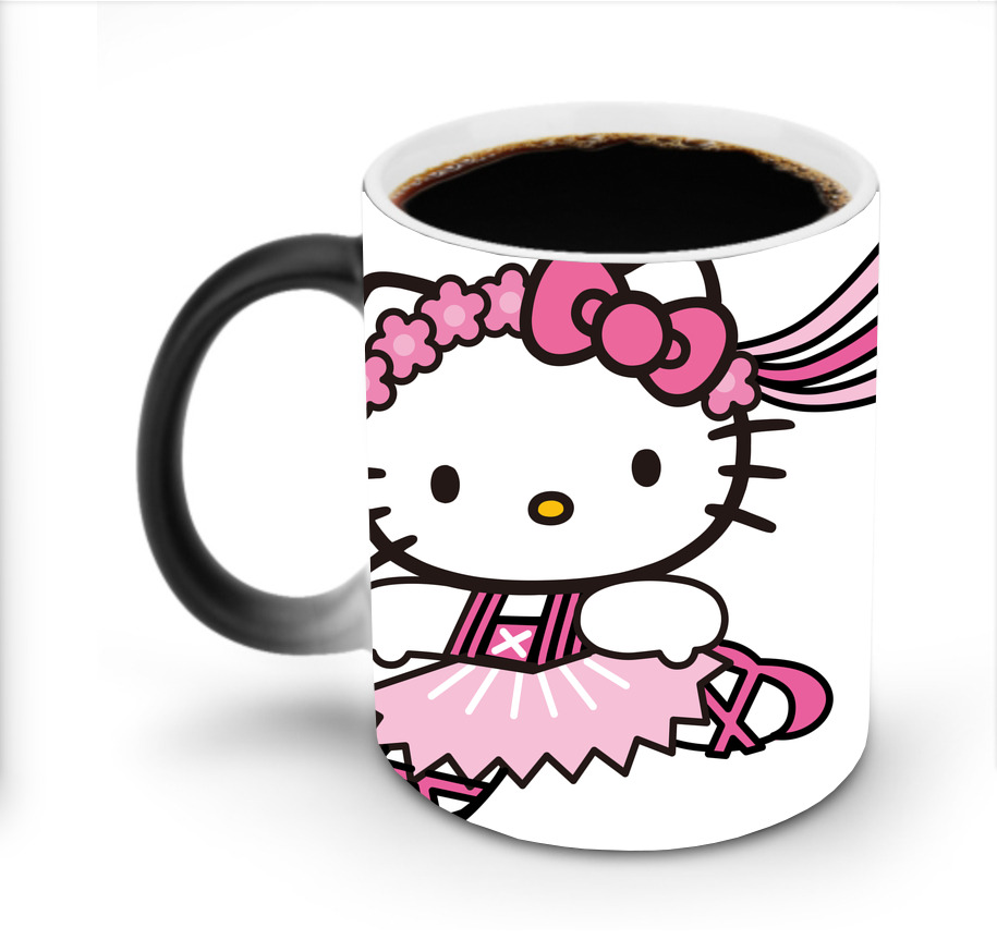（画像用） Hello Kitty ハローキティ 温度変色マグカップ