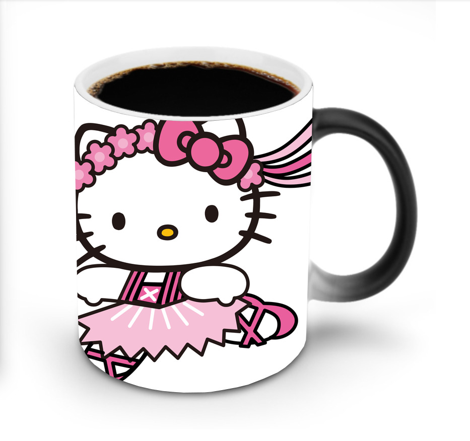 （画像用） Hello Kitty ハローキティ 温度変色マグカップ