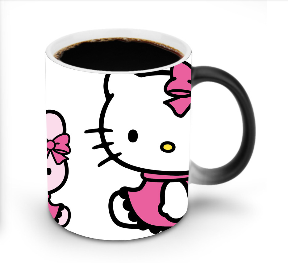 （画像用） Hello Kitty ハローキティ 温度変色マグカップ