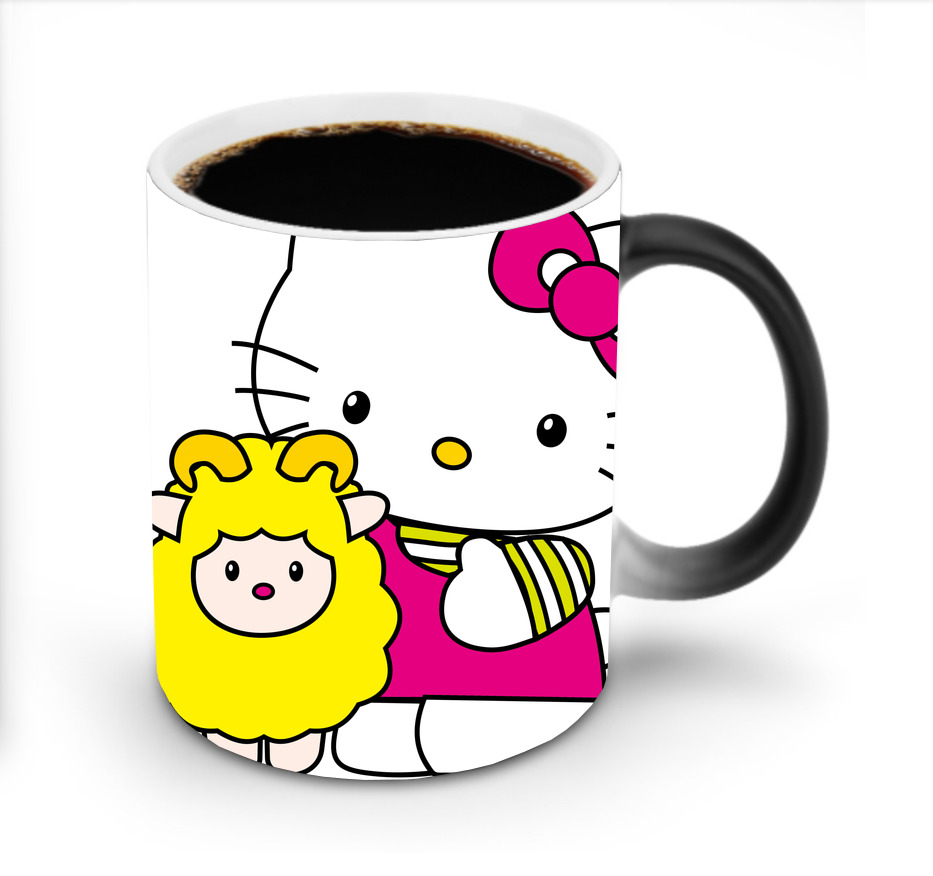 （画像用） Hello Kitty ハローキティ 温度変色マグカップ
