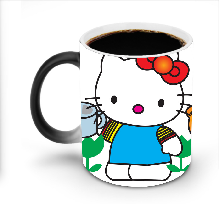 （画像用） Hello Kitty ハローキティ 温度変色マグカップ