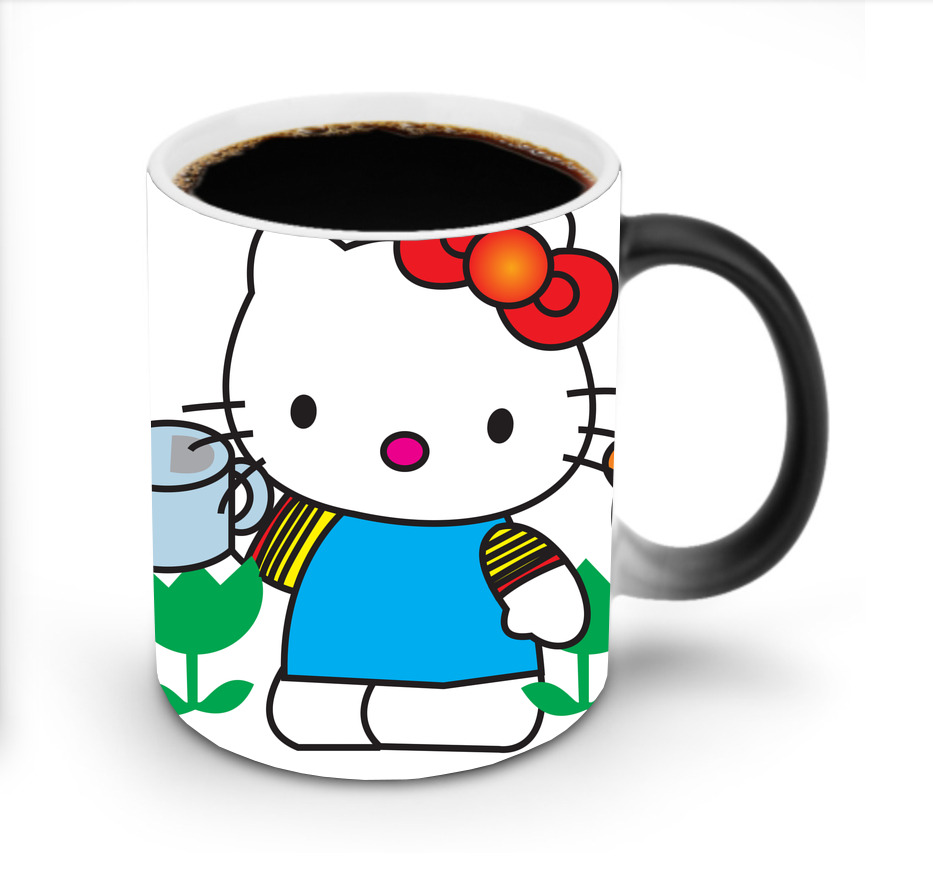 （画像用） Hello Kitty ハローキティ 温度変色マグカップ