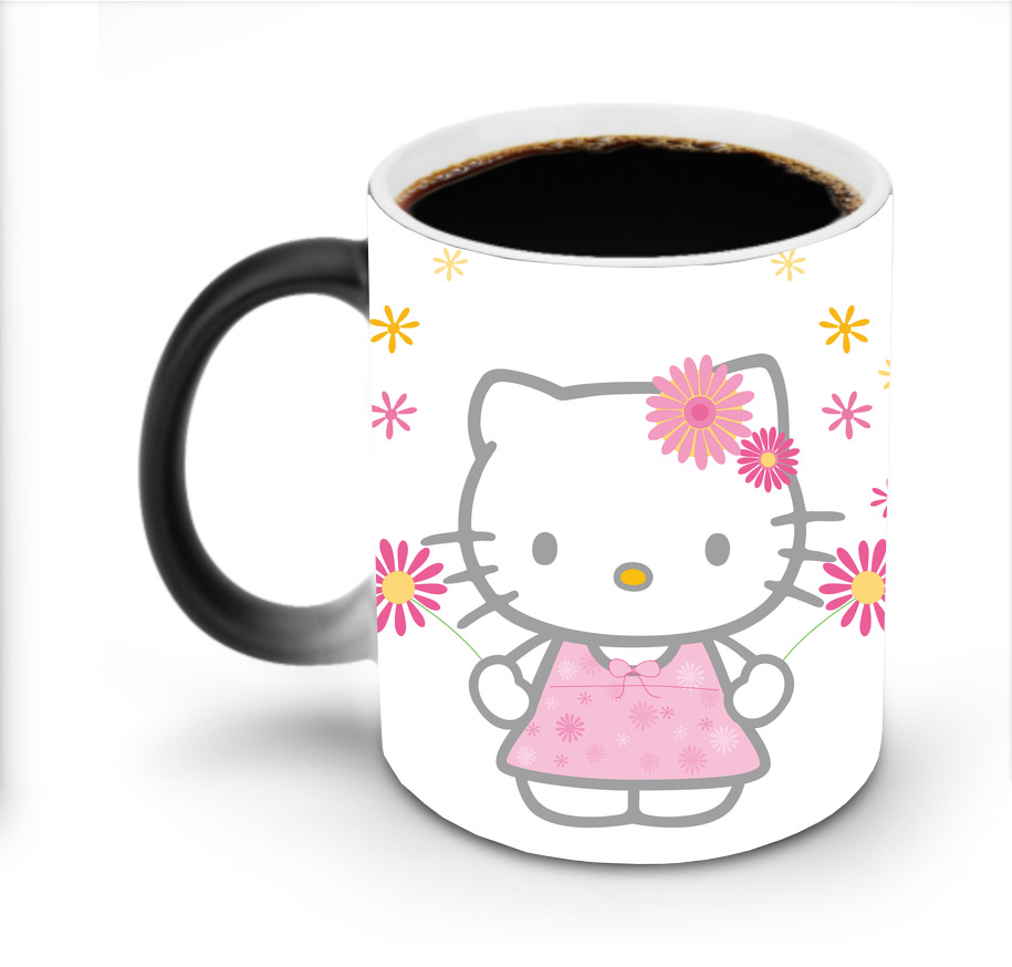 （画像用） Hello Kitty ハローキティ 温度変色マグカップ