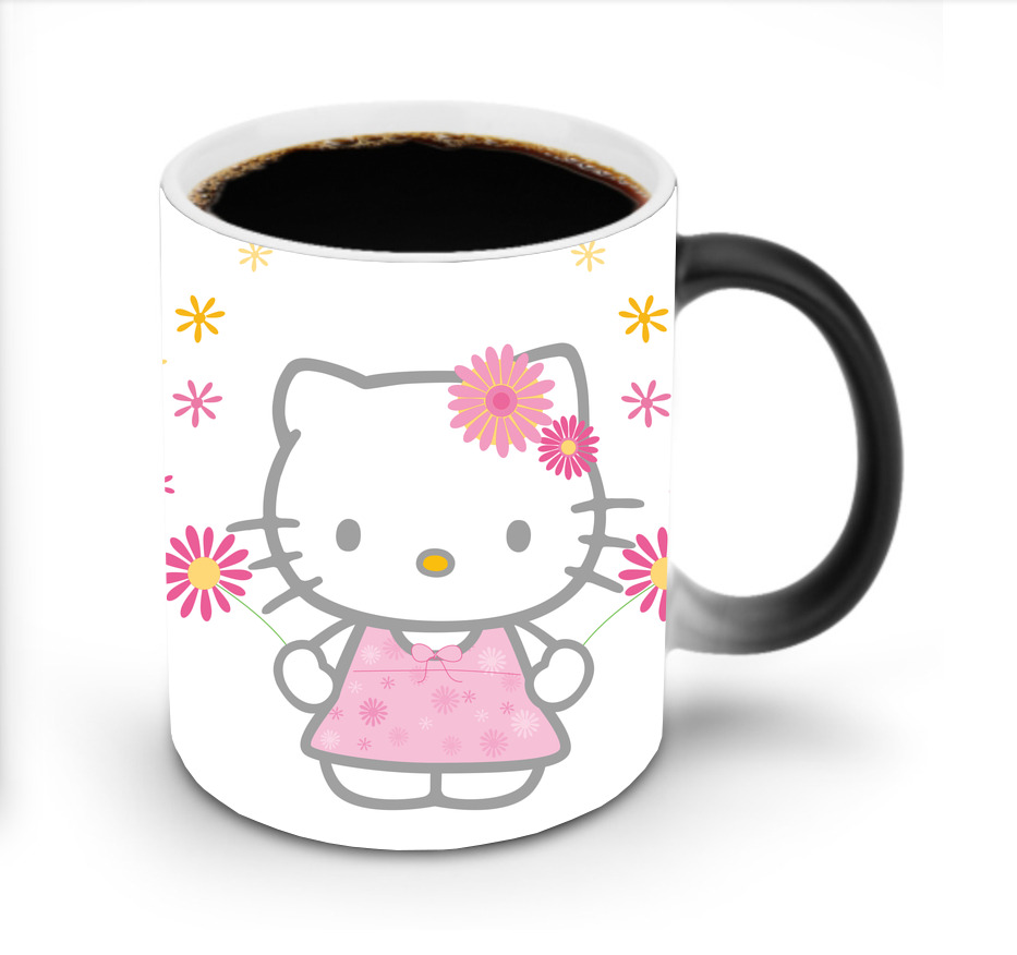 （画像用） Hello Kitty ハローキティ 温度変色マグカップ
