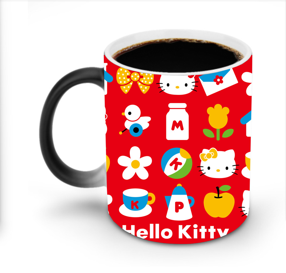 （画像用） Hello Kitty ハローキティ 温度変色マグカップ