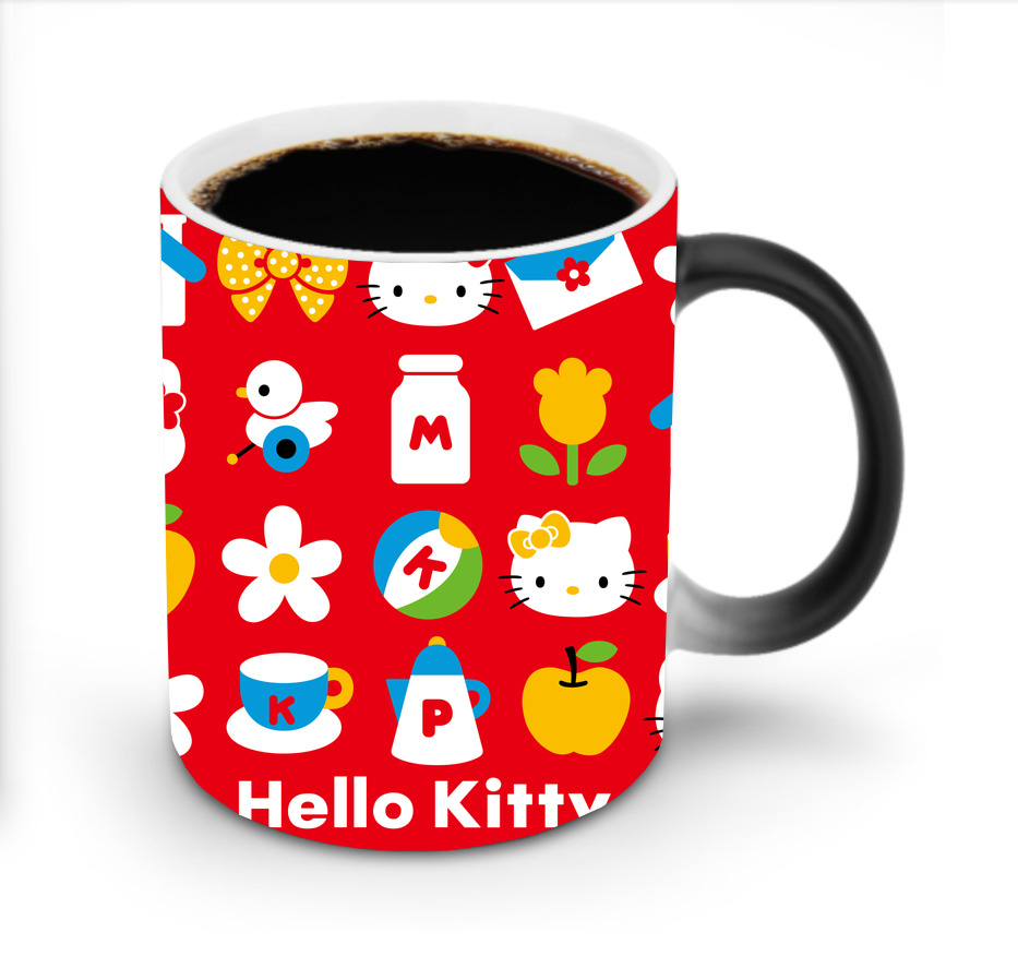 （画像用） Hello Kitty ハローキティ 温度変色マグカップ