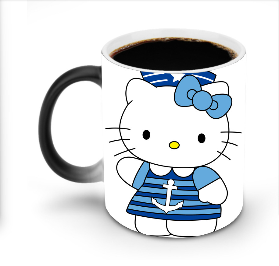 （画像用） Hello Kitty ハローキティ 温度変色マグカップ