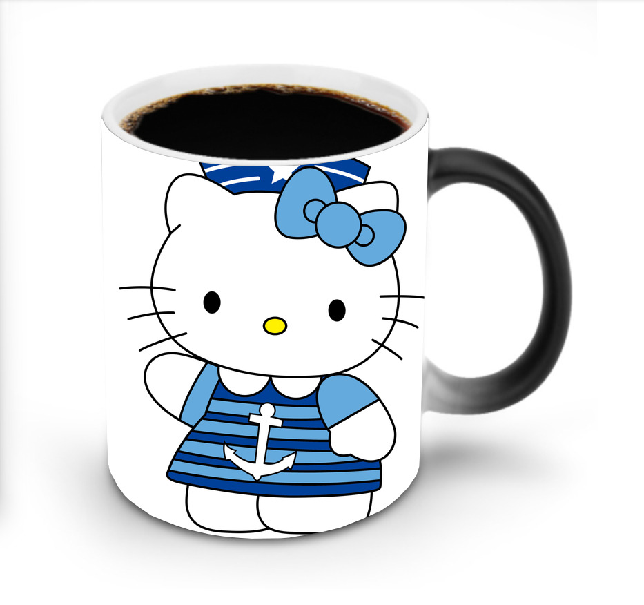 （画像用） Hello Kitty ハローキティ 温度変色マグカップ