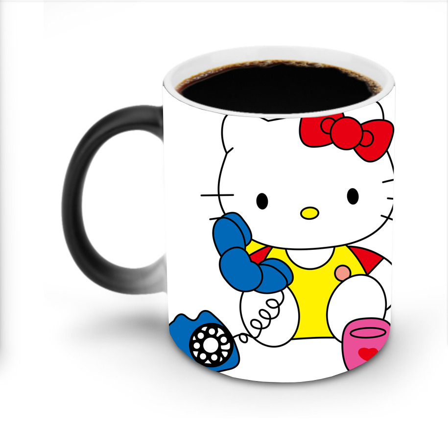（画像用） Hello Kitty ハローキティ 温度変色マグカップ