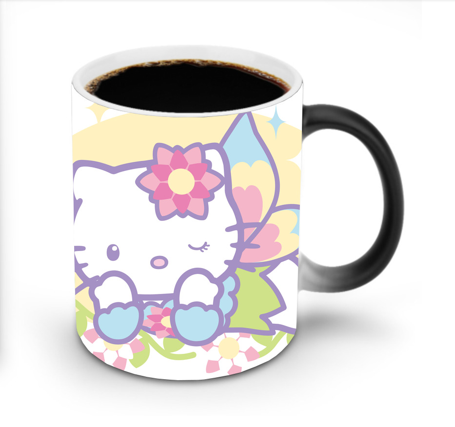 （画像用） Hello Kitty ハローキティ 温度変色マグカップ