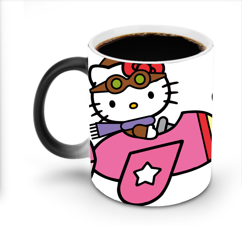 （画像用） Hello Kitty ハローキティ 温度変色マグカップ