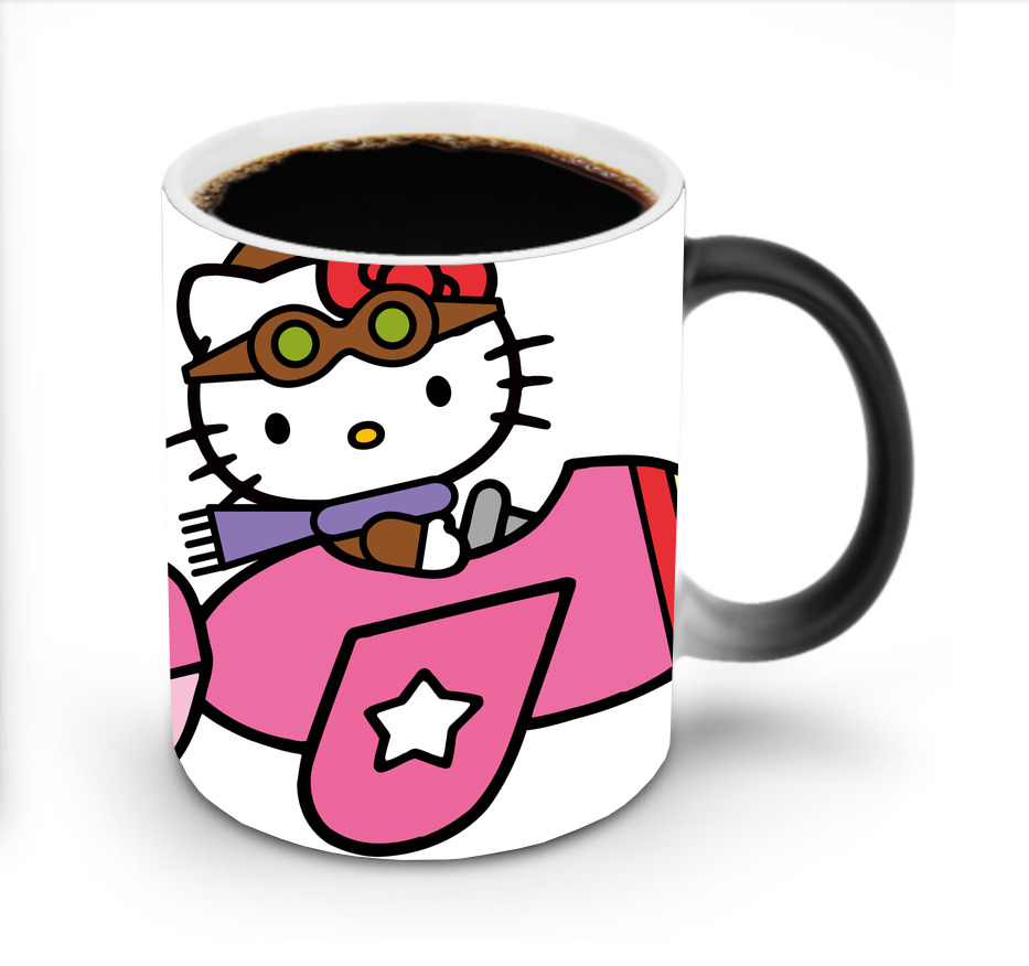 （画像用） Hello Kitty ハローキティ 温度変色マグカップ